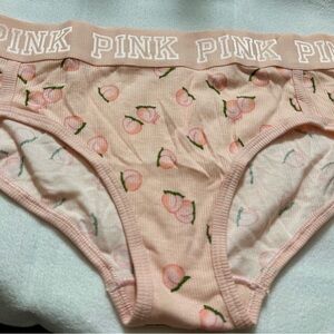 PINK Victoria's Secret Peach Print Underwear